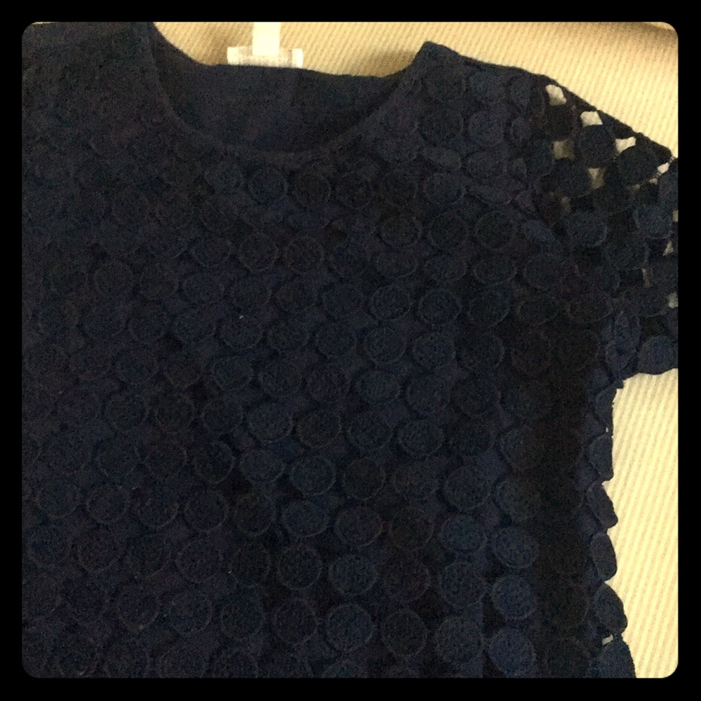 Laser cut polka dot shirt